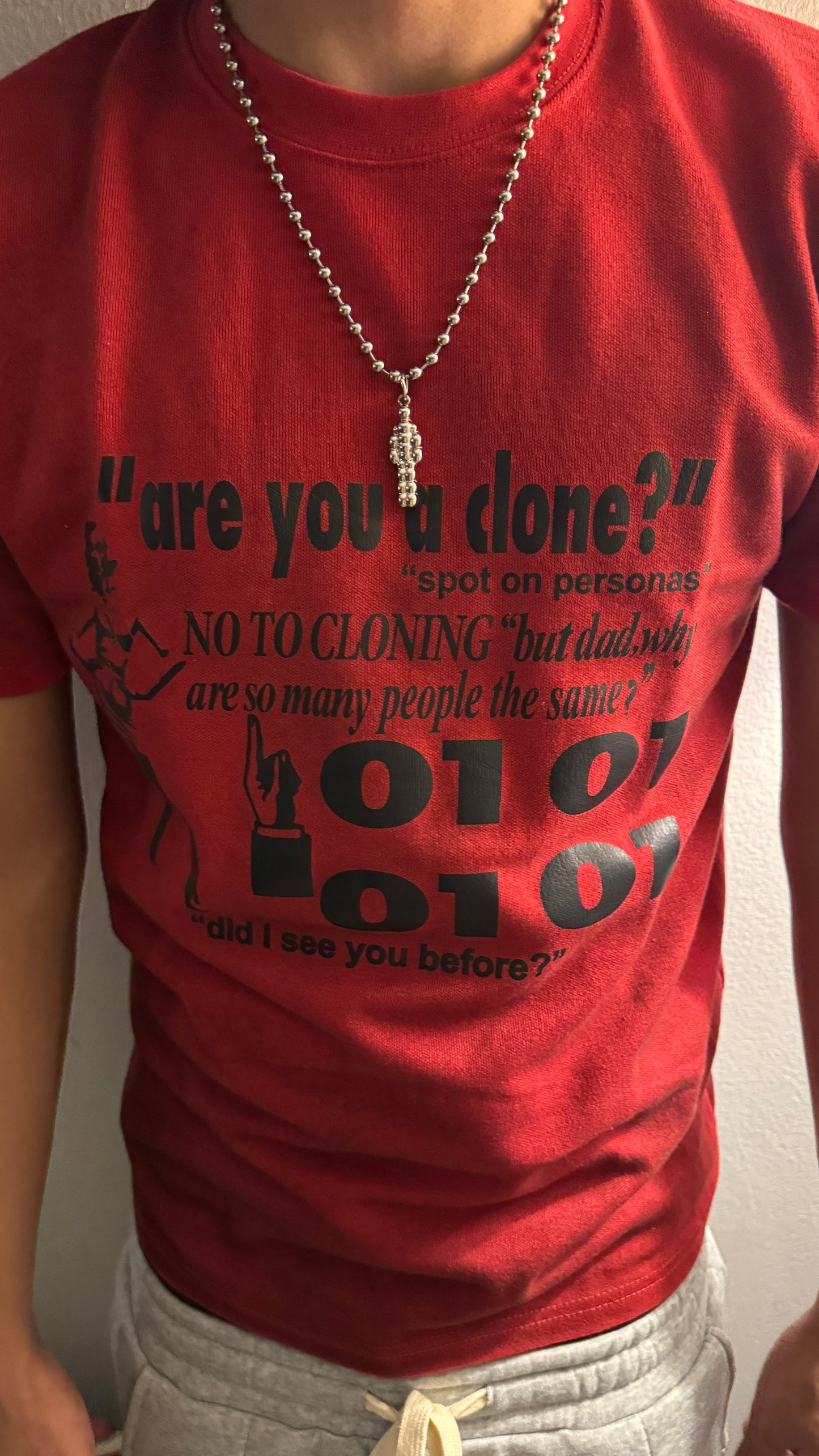 "are you a clone?" tee